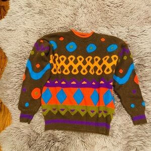Lambswool/ Angora Rabbit Hair Pull Over Sweater M